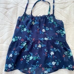 Hollister sheer tank top, perfect for summer or coverup!